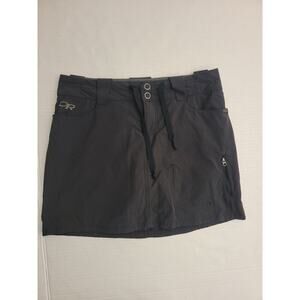 Outdoor Research Skirt Skort Womens Sz 2 Stretch Gray Pockets Gorpcore